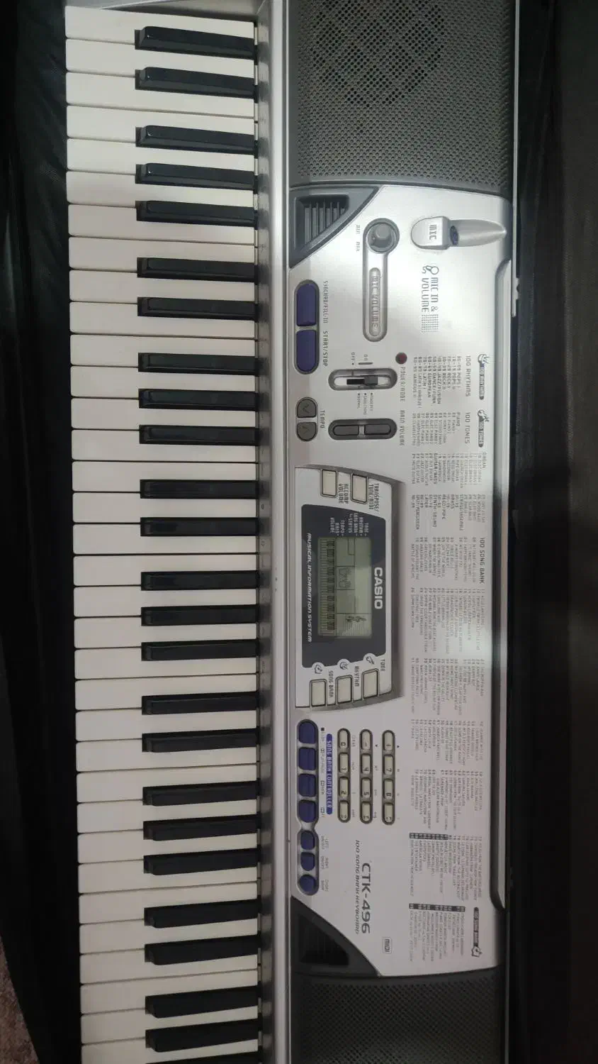 ارگ کاسیو 496|پیانو، کیبورد، آکاردئون|تبریز, |دیوار