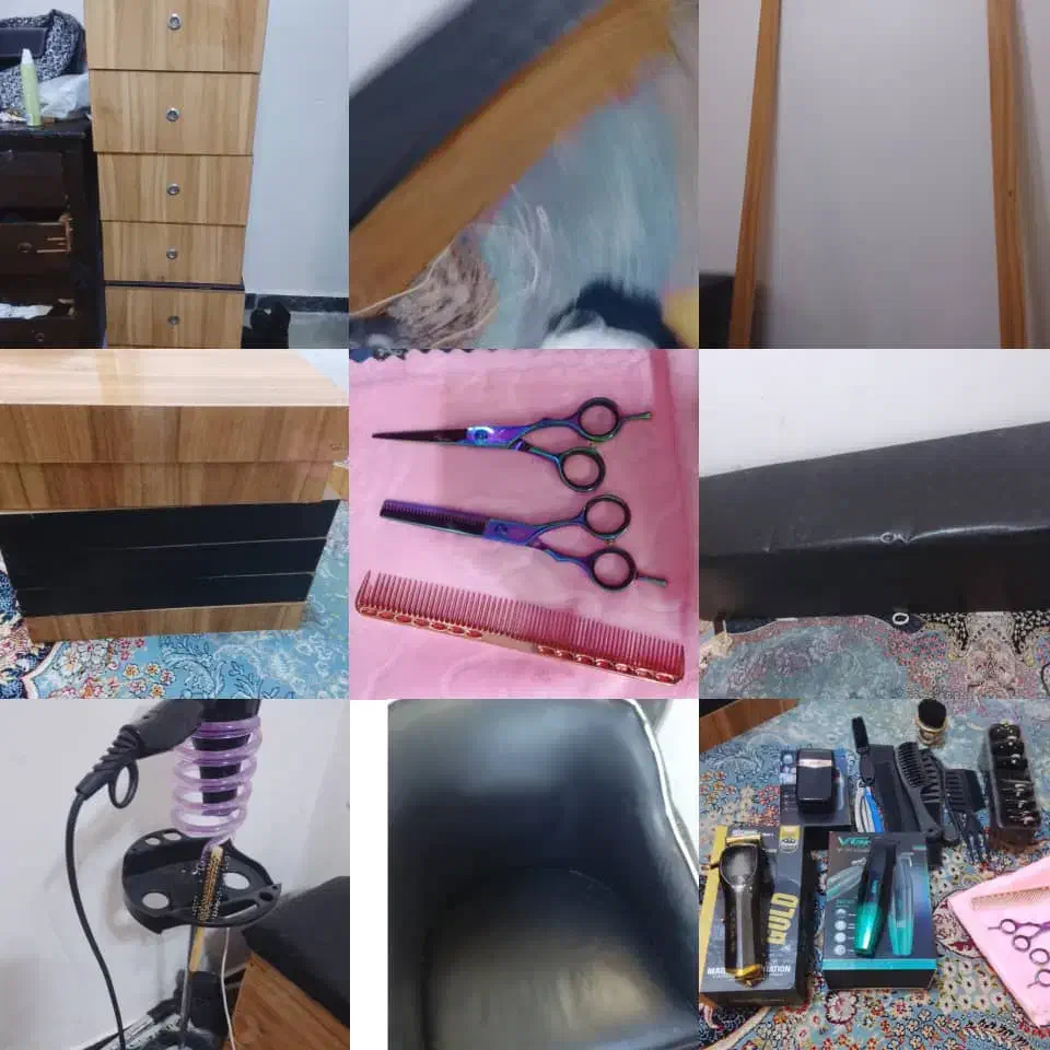 وسائل کامل آرایشگاه|آرایشگاه و سالن‌های زیبایی|مسجد سلیمان, |دیوار