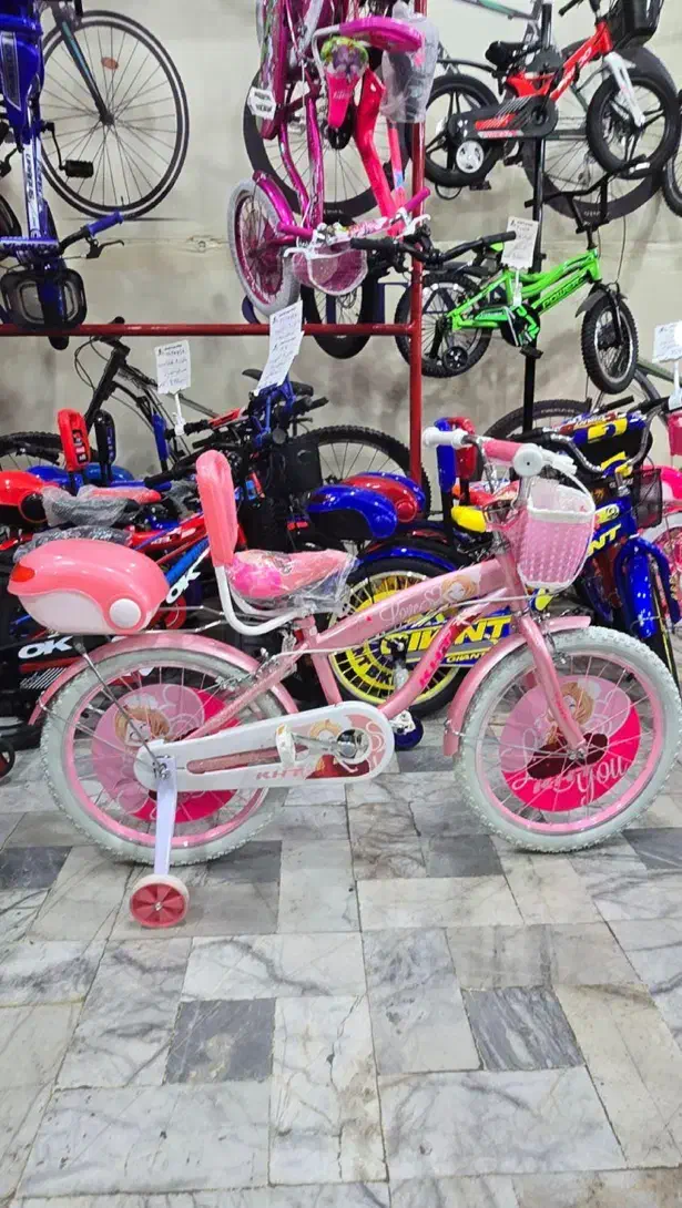 دوچرخه دخترانه گربه ایی سایز 20 و16|دوچرخه، اسکیت، اسکوتر|مشکیندشت, |دیوار