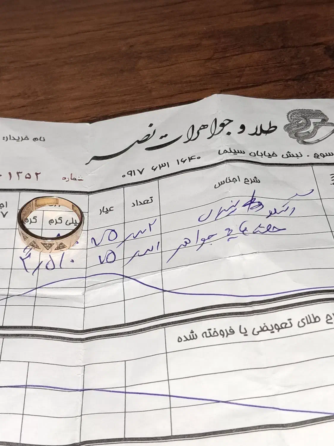 یک حلقه انگشتر طلا|جواهرات|مارگون, |دیوار