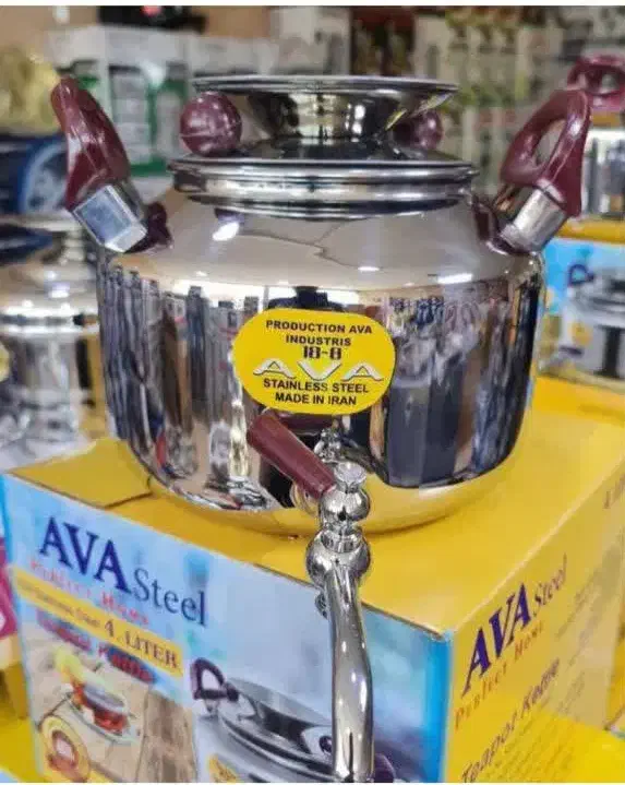 کتری شیردار استیل 6لیتری برند آوا|قوری، کتری، قهوه‌ساز دستی|سبزوار, فیاض|دیوار