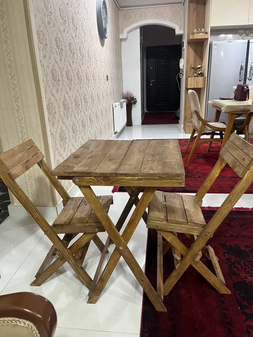 میز ناهارخوری چوبی|میز و صندلی غذاخوری|گرگان, |دیوار