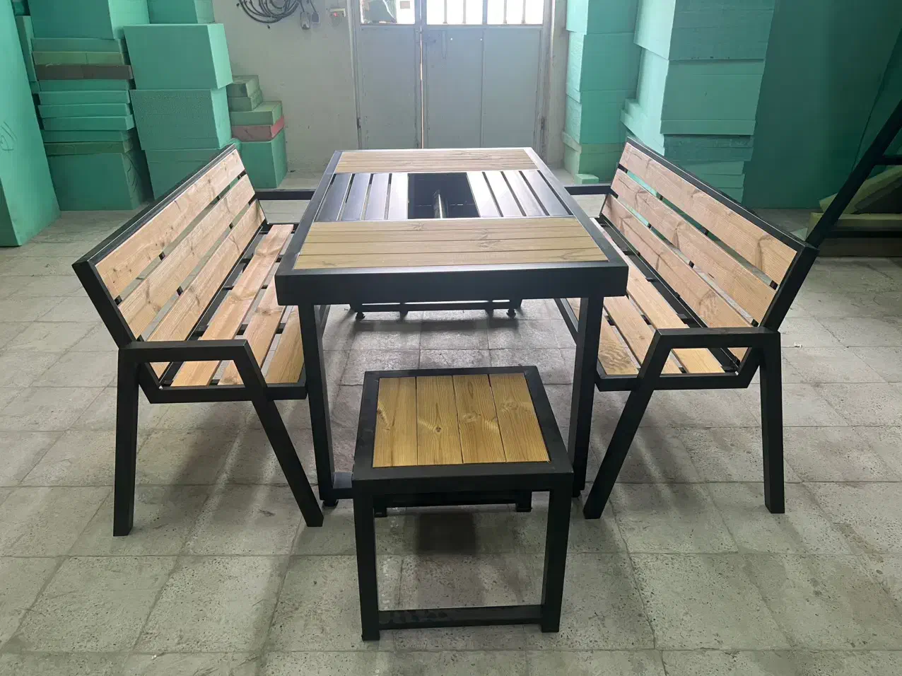 مبلل ویلا چوبی صندلی ارس نیمکت روف اتشدان مربع|صندلی و نیمکت|کرج, شاهین‌ویلا|دیوار