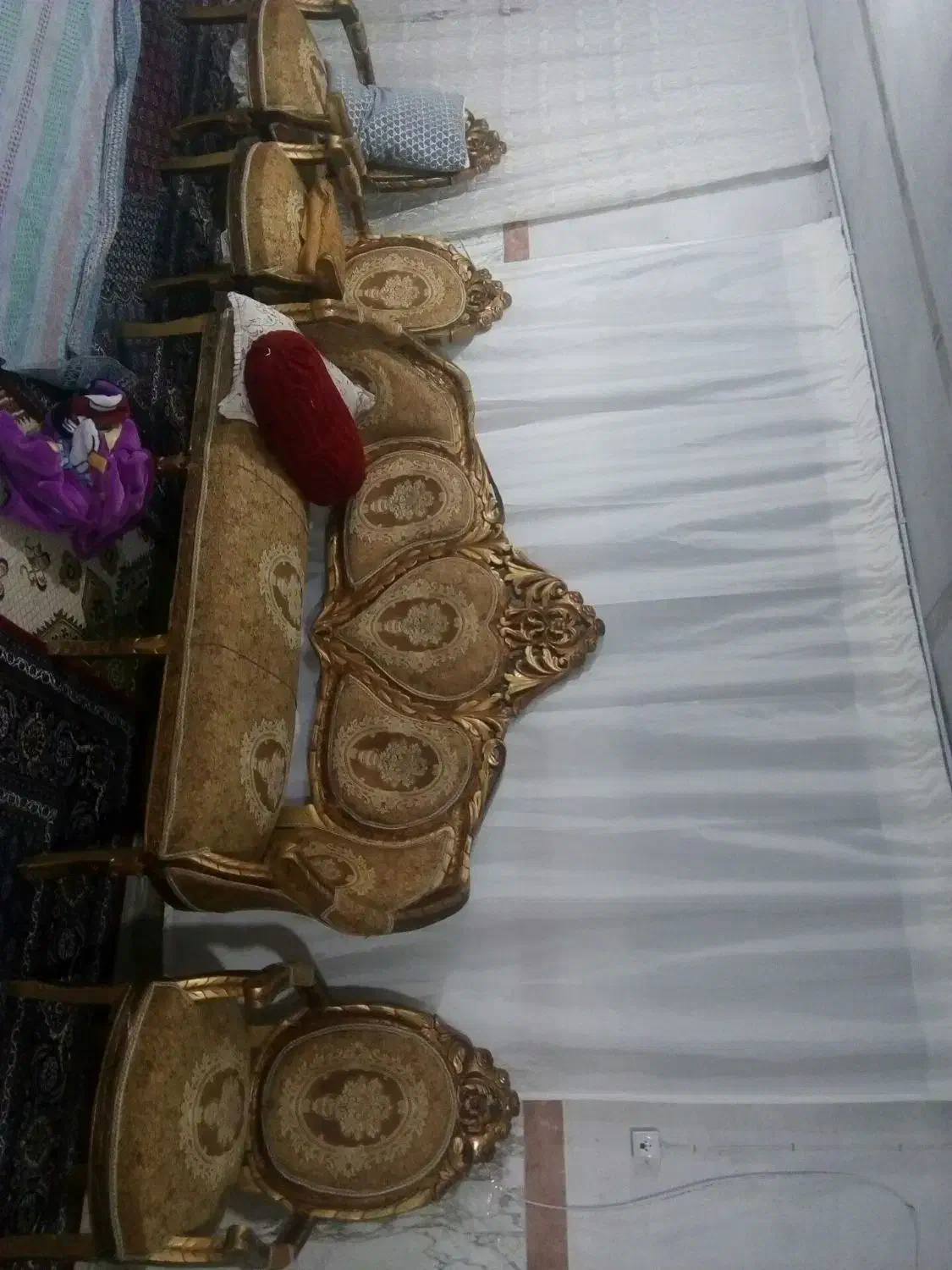 مبل سلطنتی کارکرده|مبلمان خانگی و میز عسلی|جوانرود, |دیوار