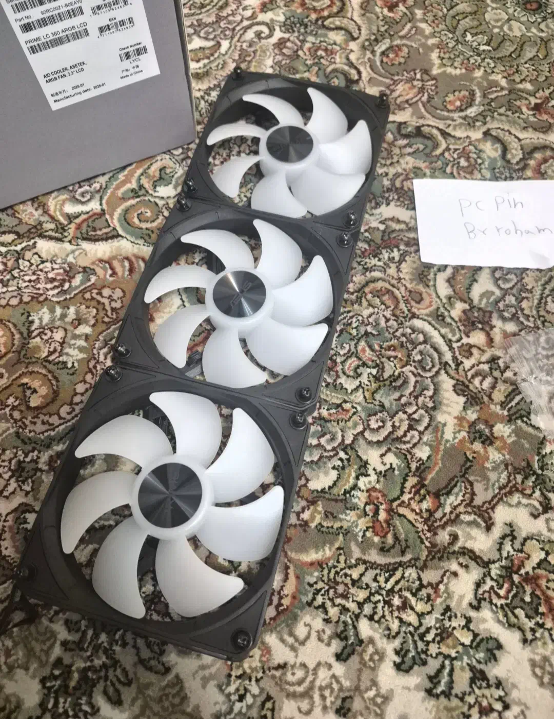 فن بالا رده ایسوس مخصوص واتر کولر|قطعات و لوازم جانبی رایانه|شیراز, ابیوردی|دیوار