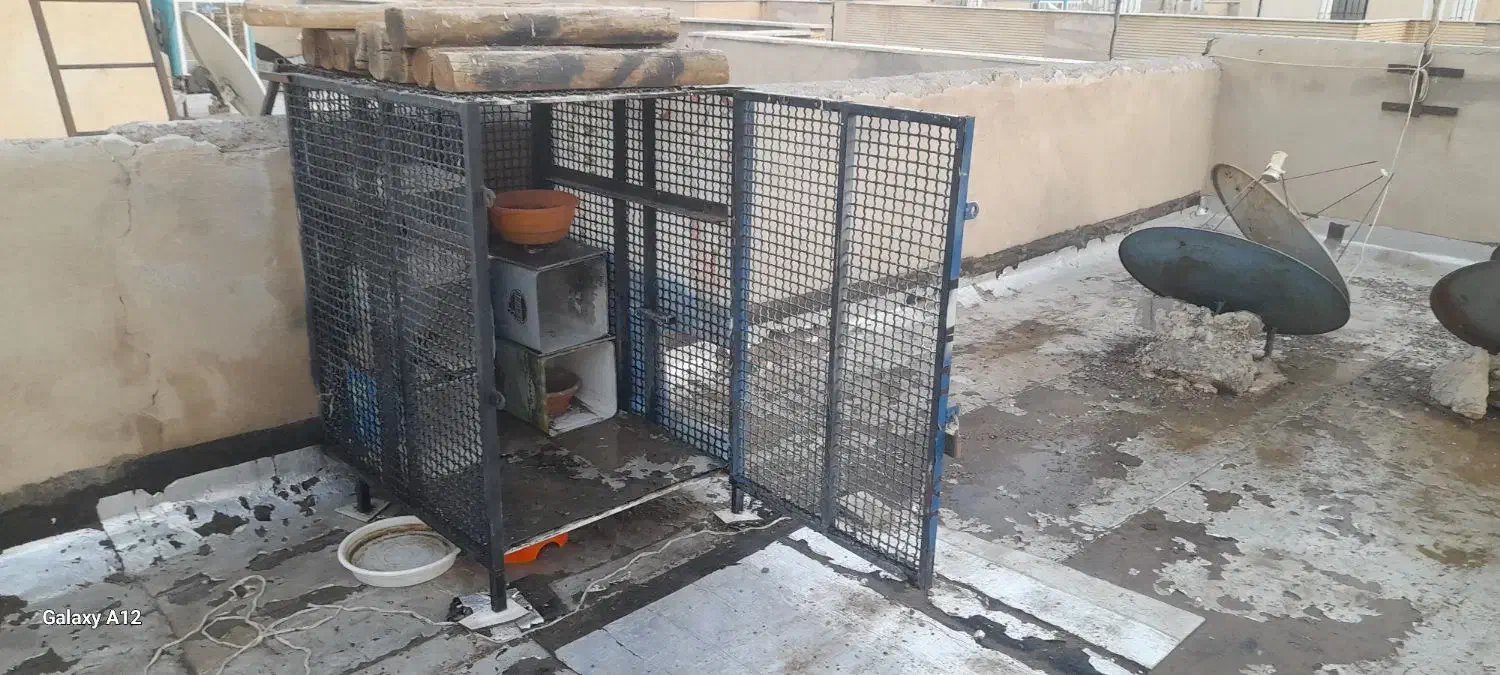 فروش قفس آهنی بزرگ،دست ساز.سفارشی.|لوازم جانبی حیوانات|شاهین‌شهر, شهرک پردیس|دیوار