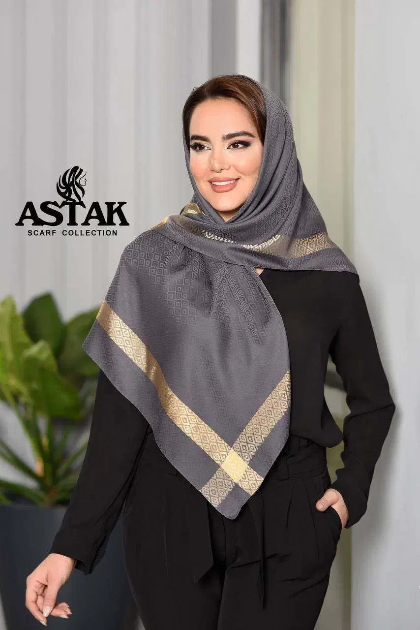 روسری ابریشم دور طلایی|لباس|سوسنگرد, |دیوار