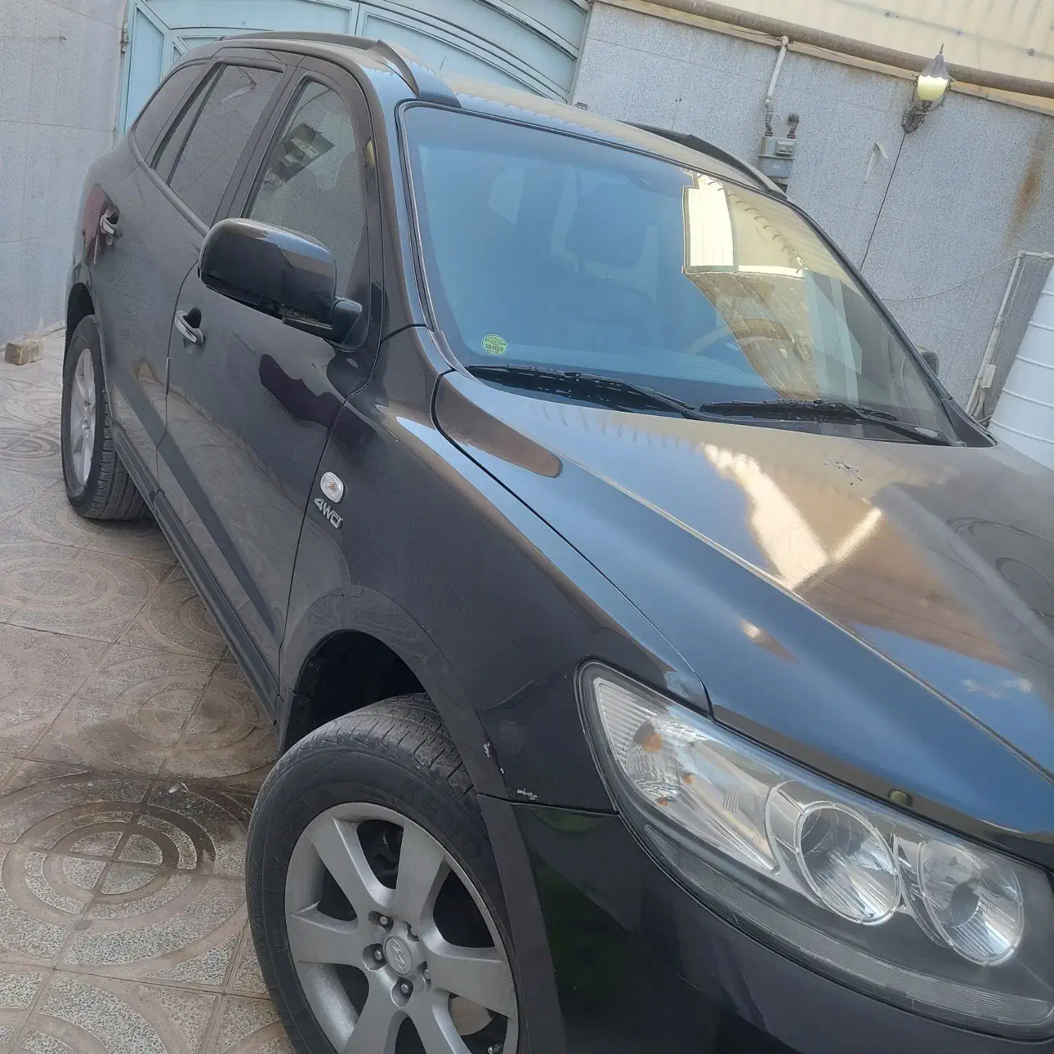 سانتافه ۲۰۰۸ مشکی|خودرو سواری و وانت|خمینی‌شهر, |دیوار