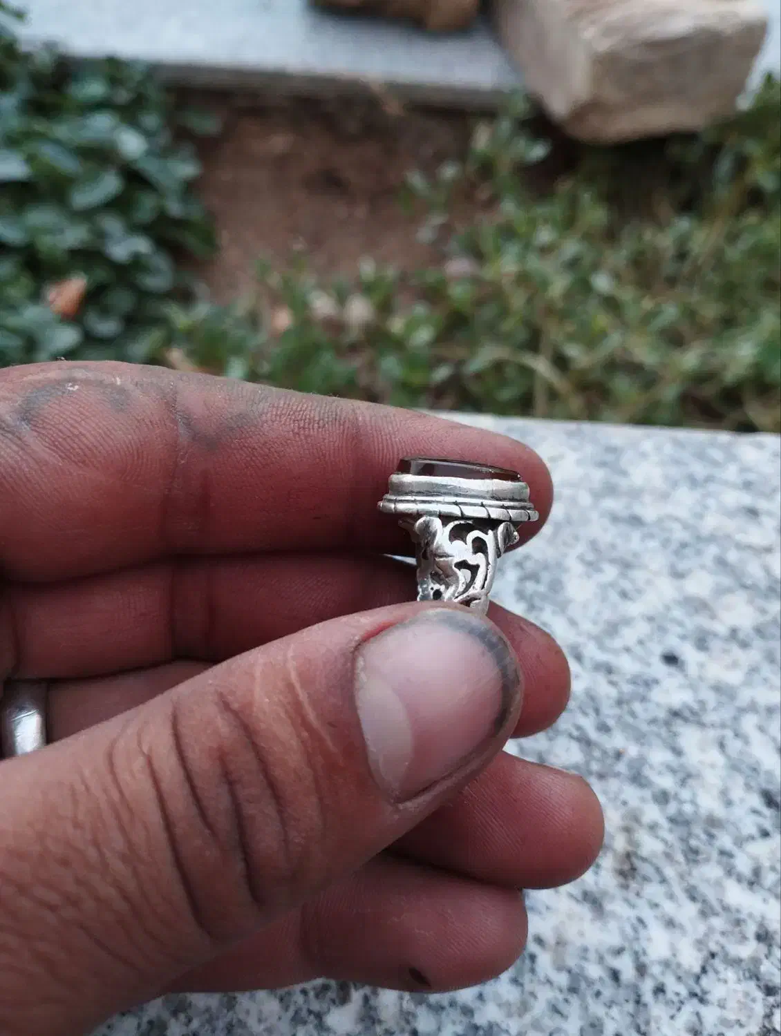 یک عدد انگشتر نقره کار دست قدیمی شرف شمس|جواهرات|فسا, |دیوار