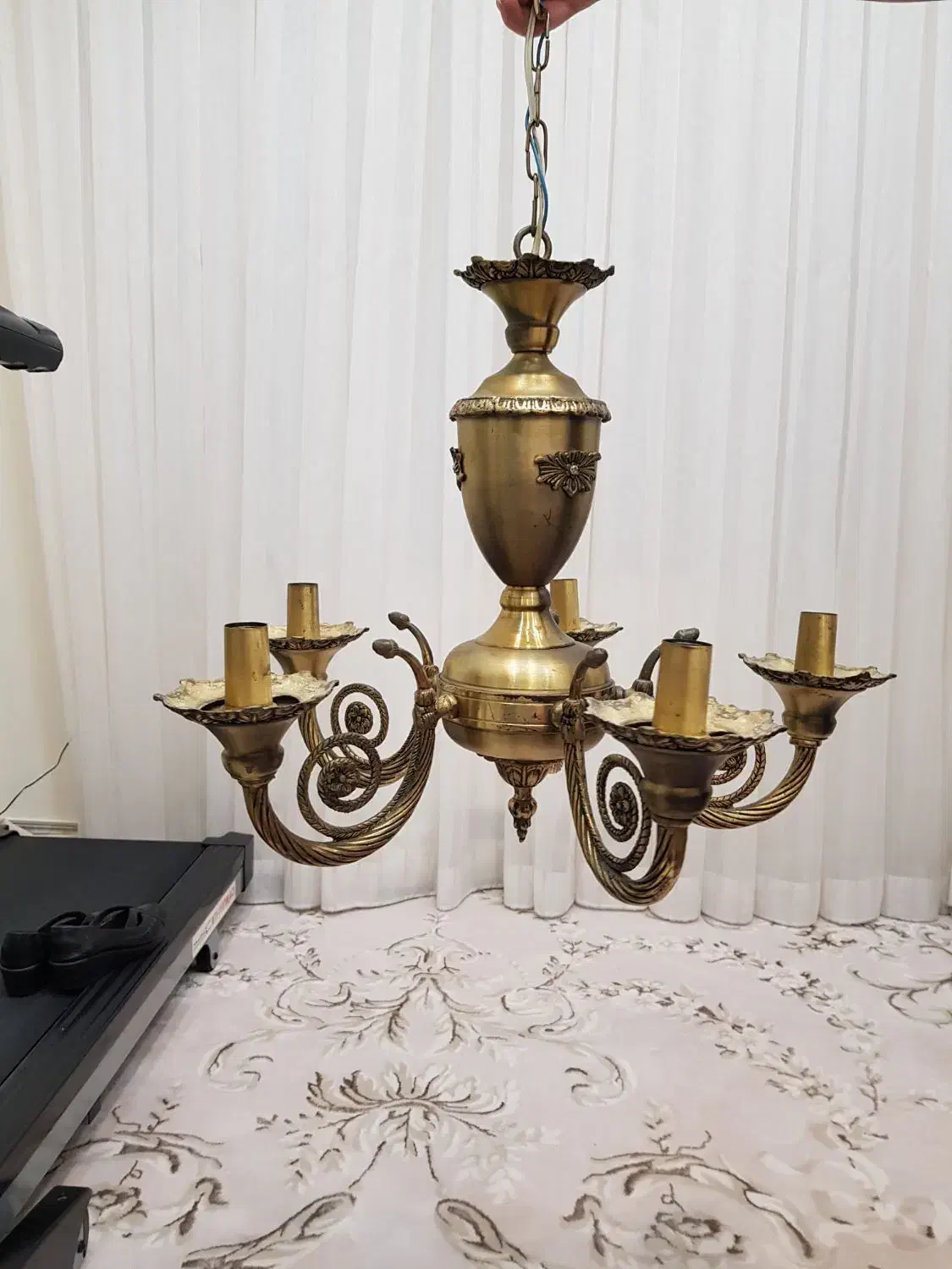 ۲ عدد لوستر برونز|لوستر و چراغ آویز|کرمانشاه, |دیوار