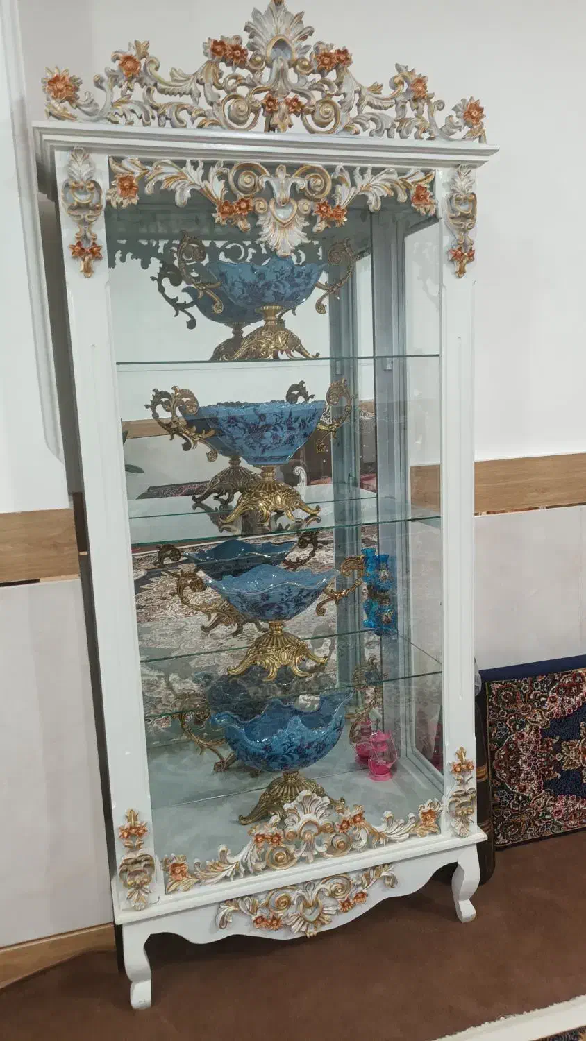 بوفه تاج دار چهار طبقه|بوفه، ویترین، کنسول|قیدار, |دیوار