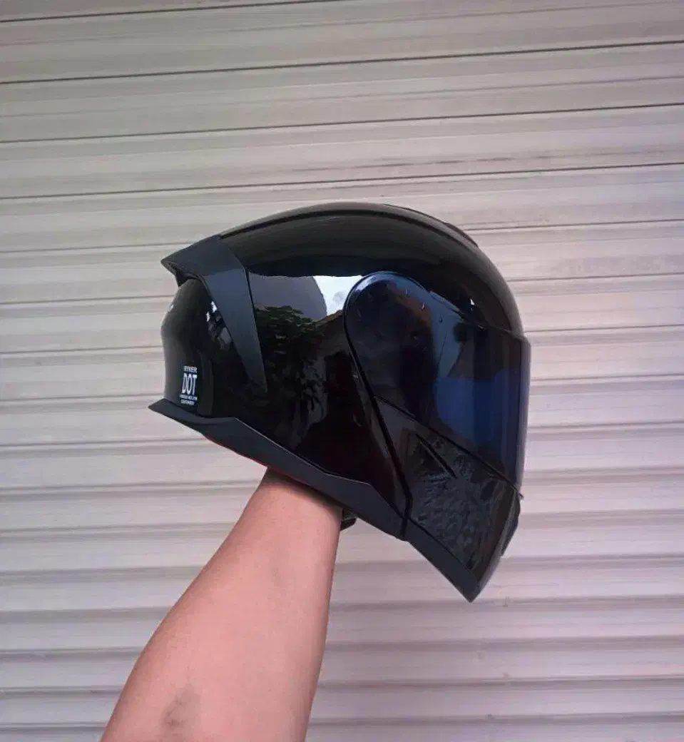 کلاه کاسکت فک متحرک مشکی براق|قطعات یدکی و لوازم جانبی|رشت, دروازه لاکان|دیوار