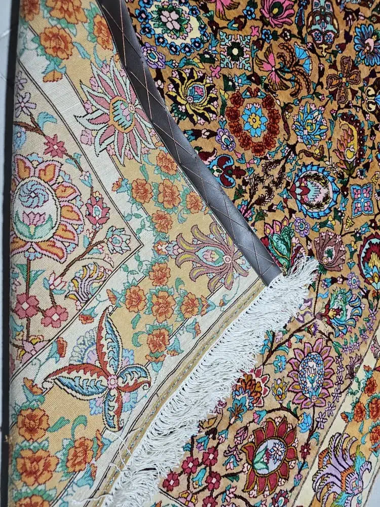 قالیچه دست بافت تمام ابریشم رج ۶۰|فرش|تهران, جنت‌آباد مرکزی|دیوار