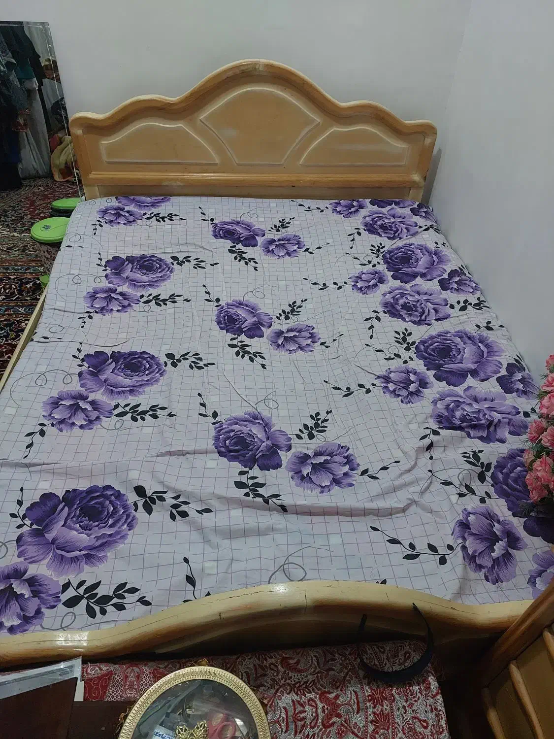 تخت خواب دو نفره|تخت و سرویس خواب|خاش, |دیوار