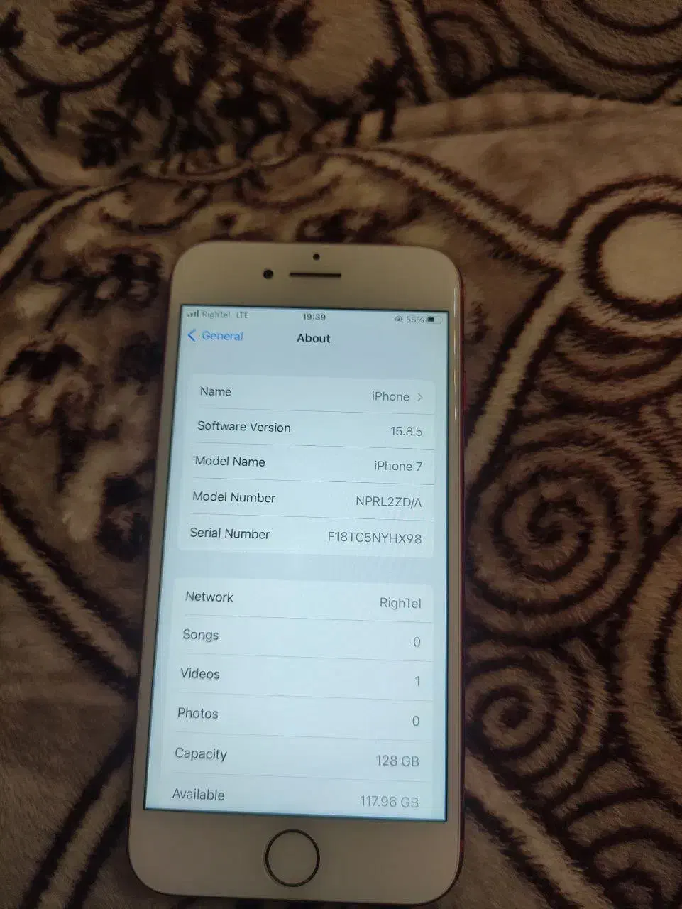 ایفون ۷ اصلی ۱۲۸ گیگ|موبایل|ارومیه, |دیوار