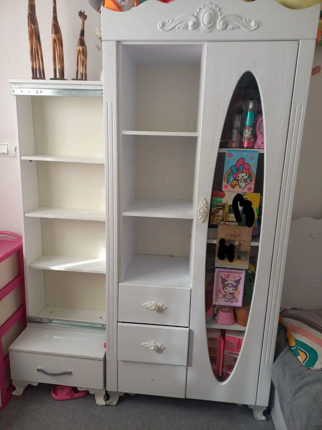 کمدبچه و جاکفشی آینه دار|جاکفشی، کمد، دراور|لالجین, |دیوار