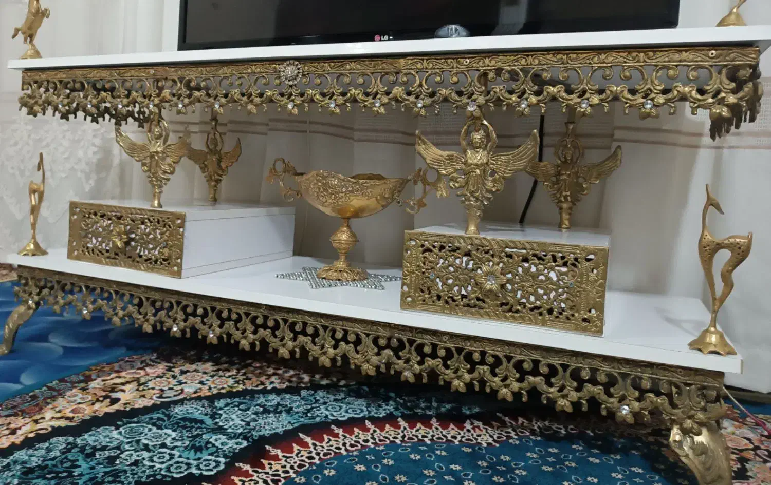 میز تلوزیون ، ظروف برنجی، جا دستمال کاغذی|میز تلویزیون|پاکدشت, پاکدشت (مامازند)|دیوار