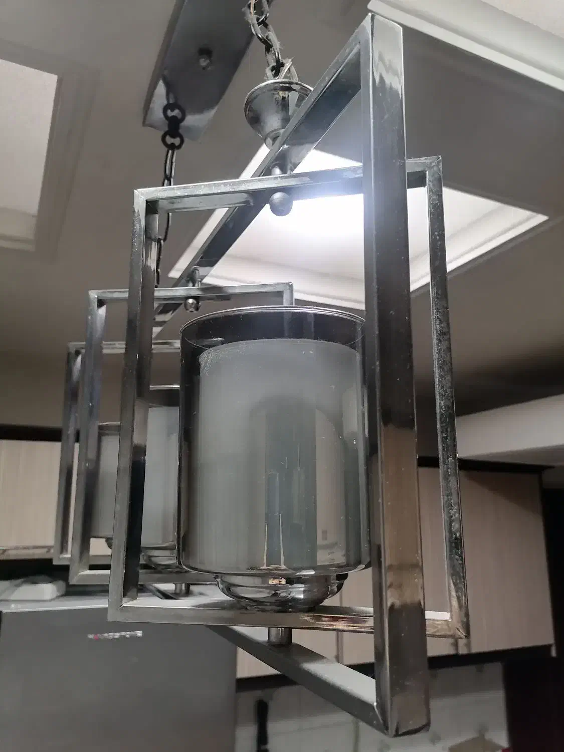 لوستر سه شعله کروم کاملا نو|لوستر و چراغ آویز|تهران, افسریه جنوبی|دیوار