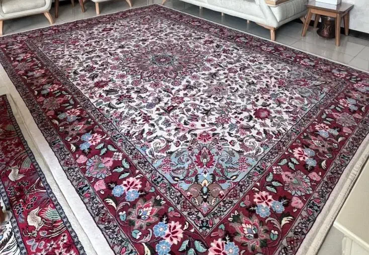 فرش دستباف ۹ متری بافت محلات|فرش|اراک, |دیوار