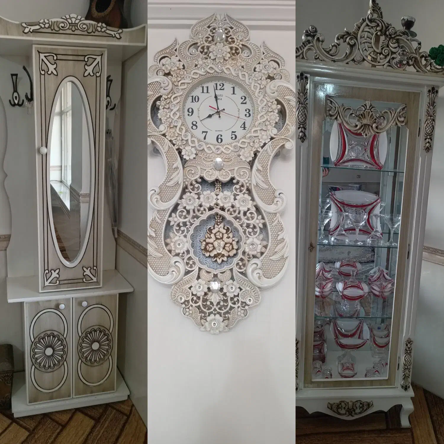 ساعت جاکفشی بوفه|بوفه، ویترین، کنسول|زنجانرود, |دیوار