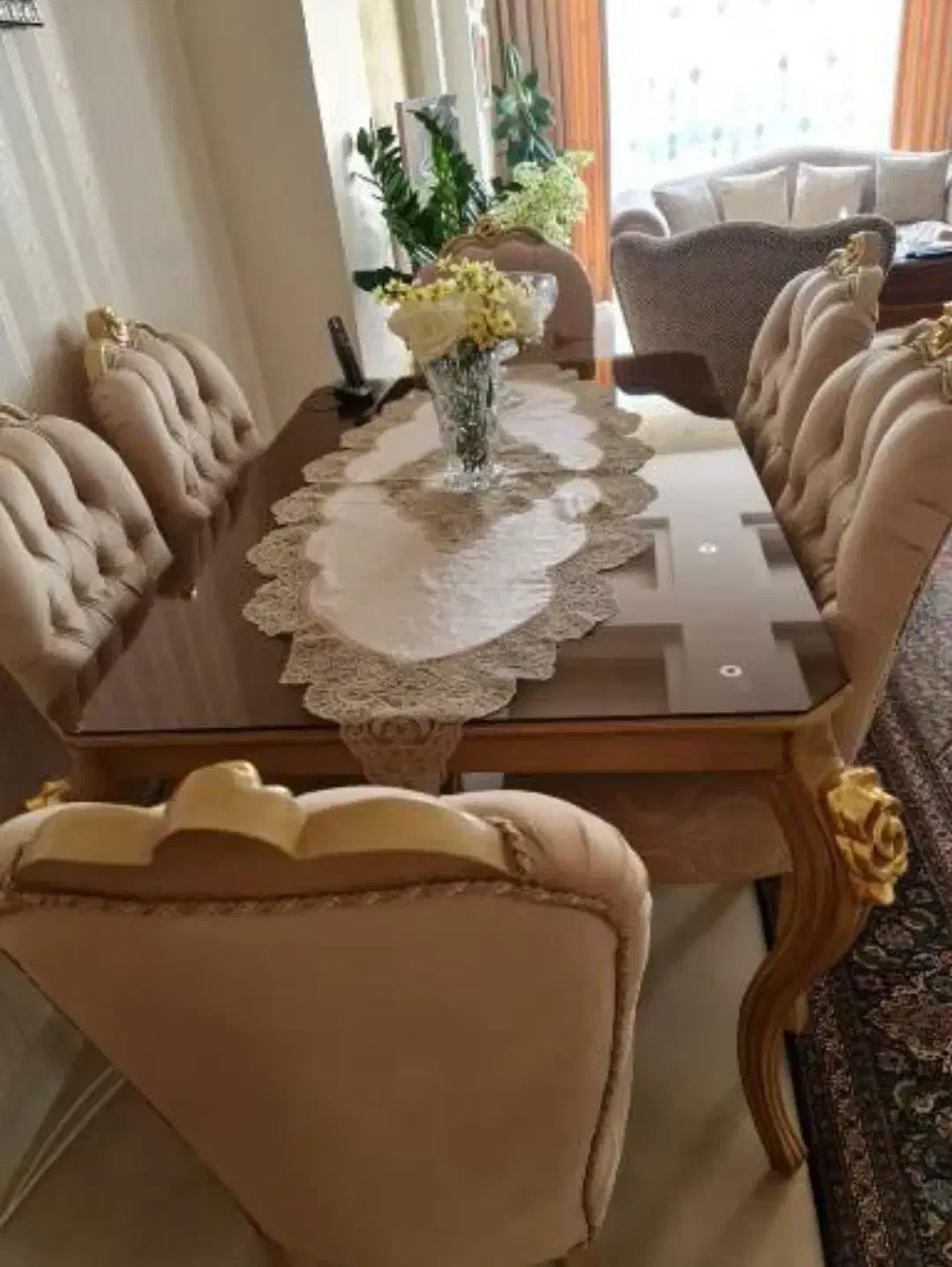 مبل نهار خوری ترک در حد نو تمییز مرتب منظم.|مبلمان خانگی و میز عسلی|کرج, گوهردشت|دیوار
