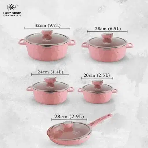 سرویس ۱۰ پارچه قابلمه لایف اسمایل|ظروف پخت‌وپز|کاشان, دشت چال|دیوار
