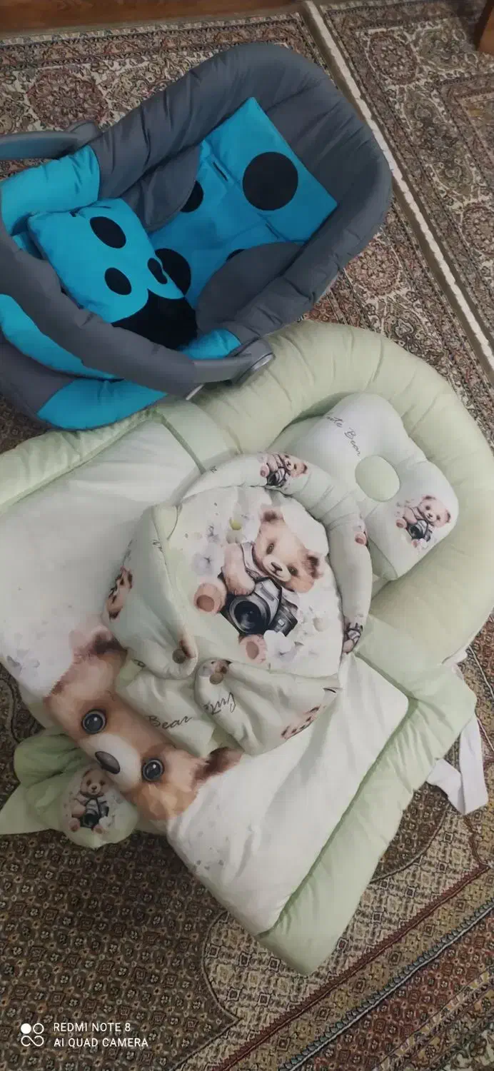 سرویس خواب نوزاد در حد نو وکریر|تخت و سرویس خواب|هشتگرد, هشتگرد قدیم|دیوار