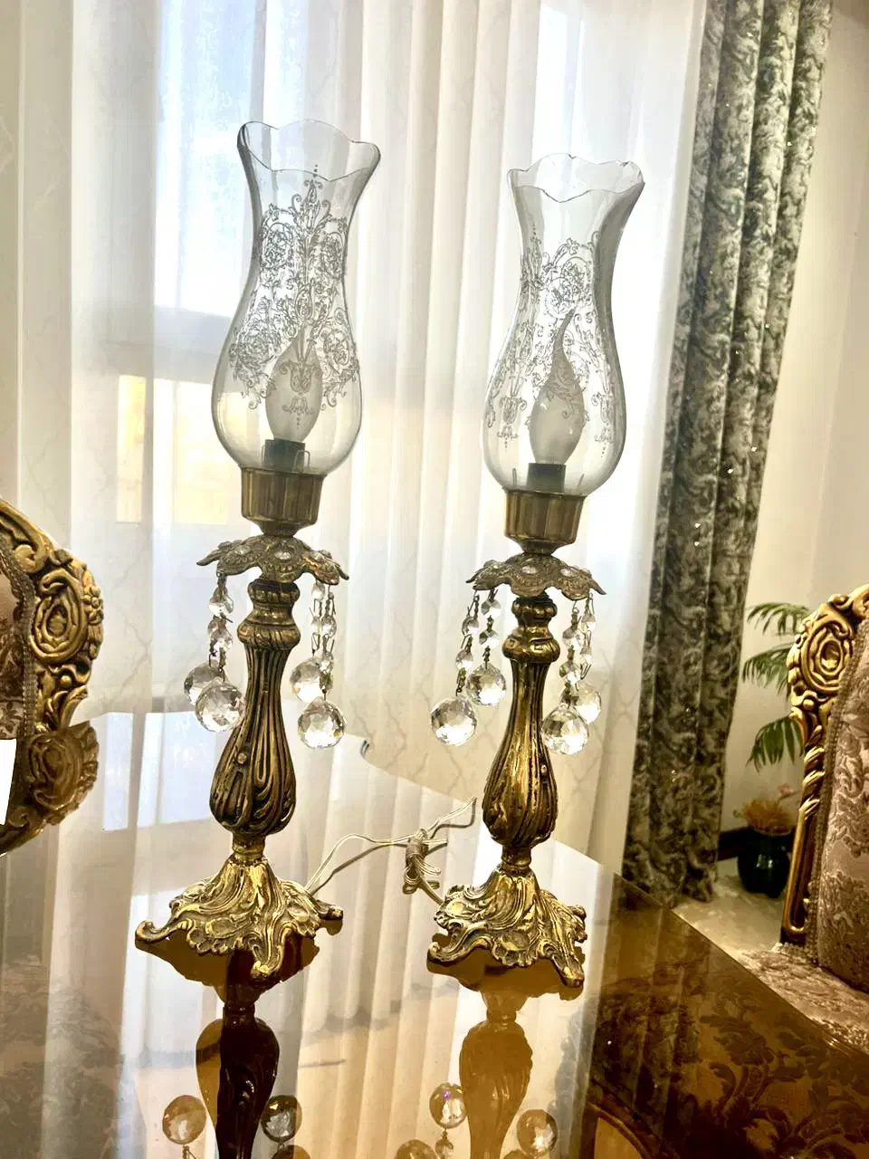 شمعدانی برنز|لوستر و چراغ آویز|اراک, |دیوار