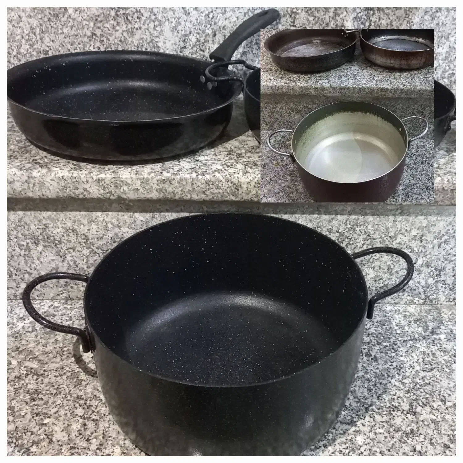 نوسازی چدن تفلون روحی|ظروف پختوپز|قزوین, |دیوار