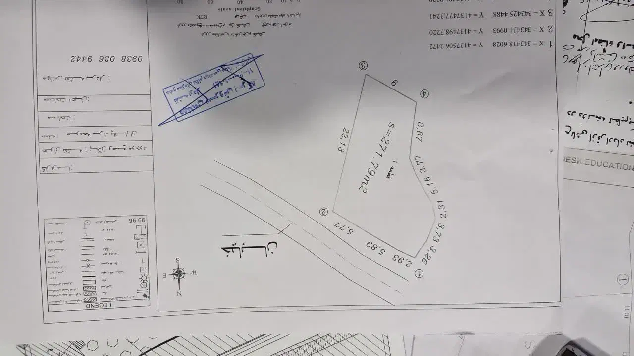 فروش ۵۰۰مترزمین با دو مجوز ساخت|فروش زمین و ملک کلنگی|طاهرگوراب, |دیوار