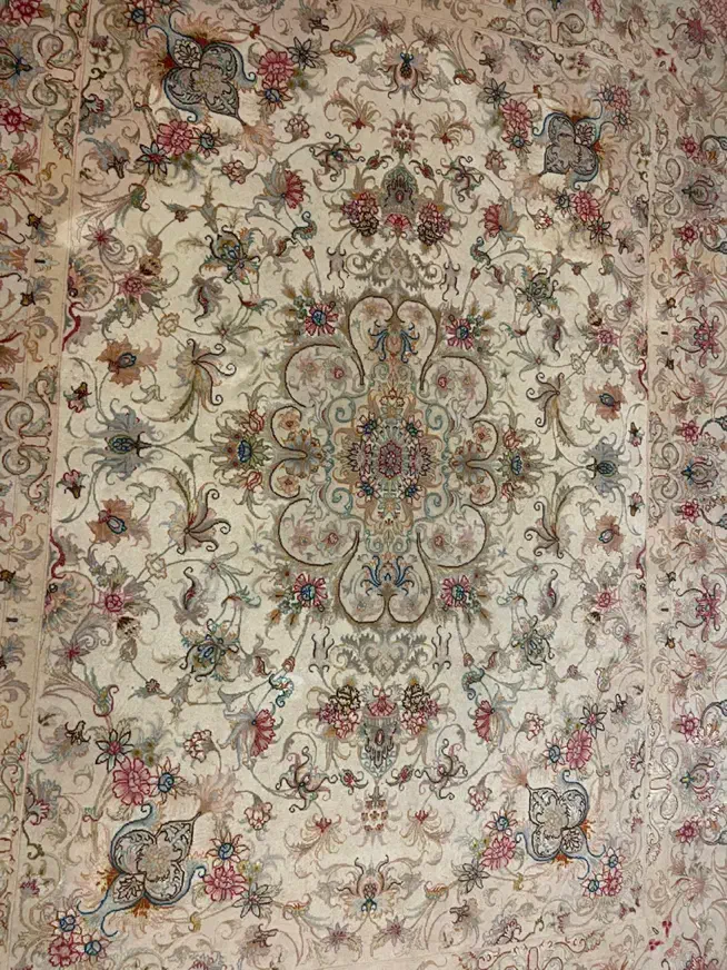 فرش قالیچه ابریشم تبریز طرح خطیبی|فرش|تهران, میدان ولیعصر|دیوار