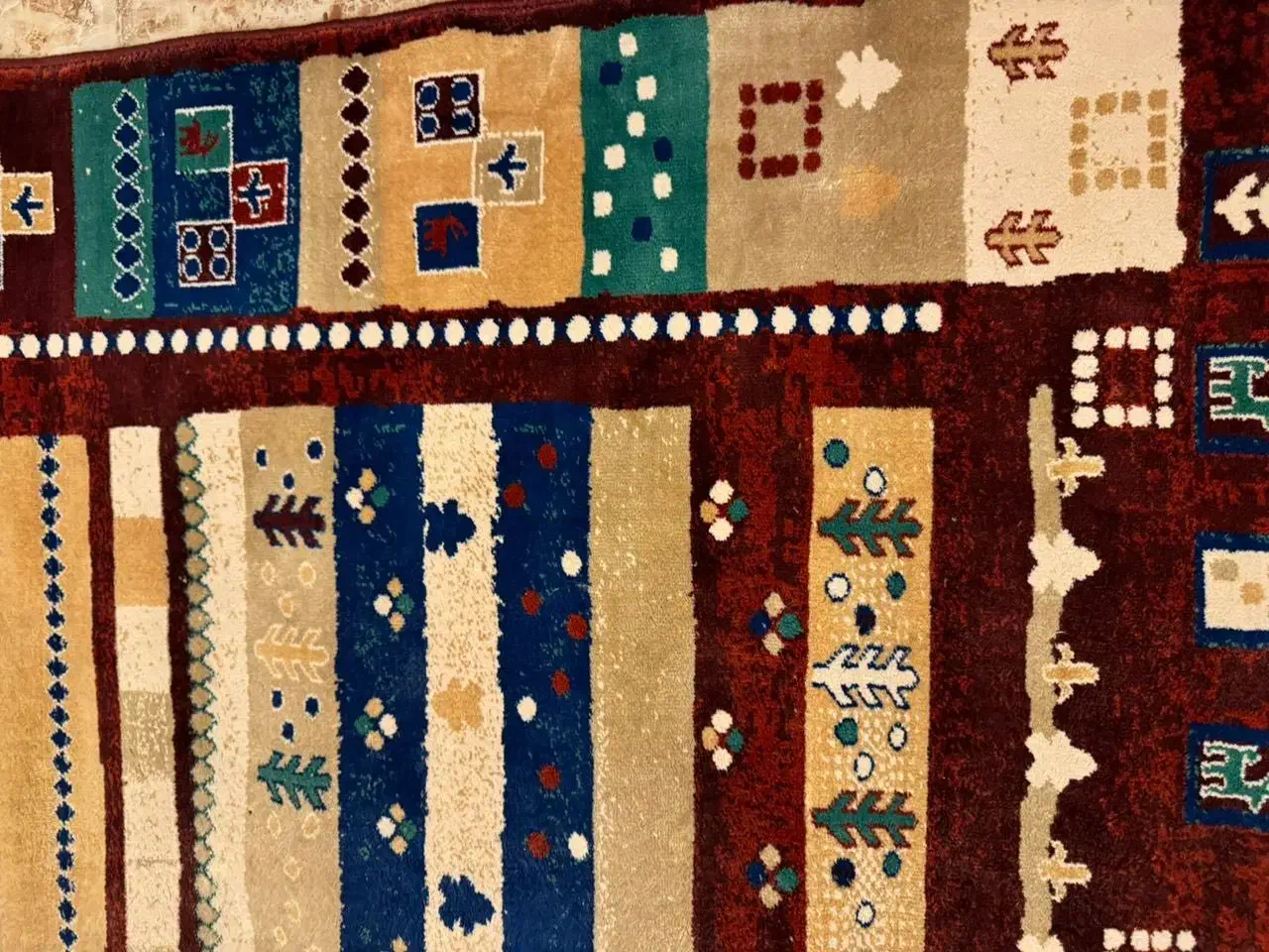 قالی یک در یک و نیم|فرش|رودسر, |دیوار