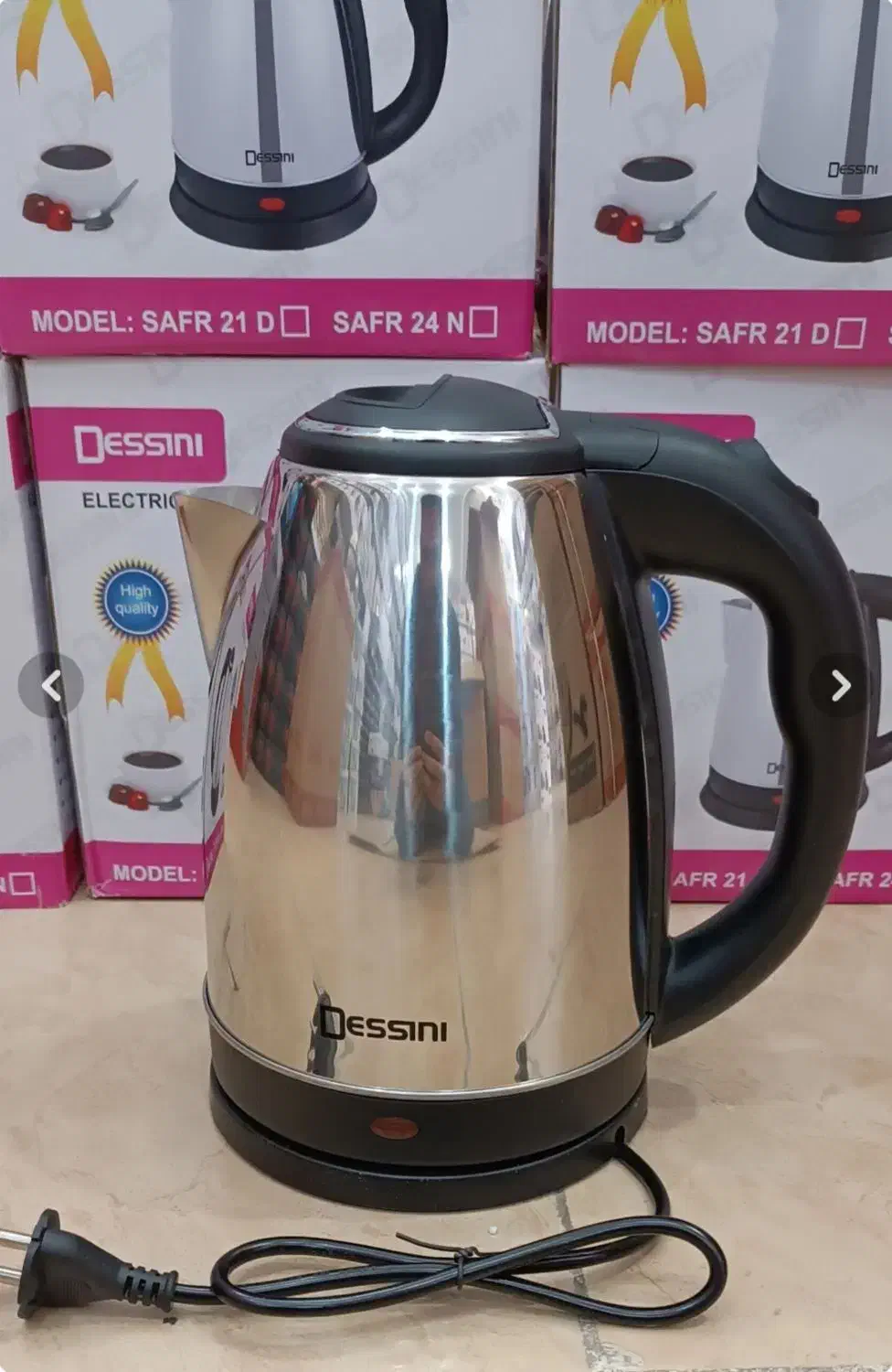 کتری برقی 2 لیتری دسینی مدلSAFFR-21D|سماور، چایساز، قهوهساز|بندر انزلی, لیچارگی حسن رود|دیوار