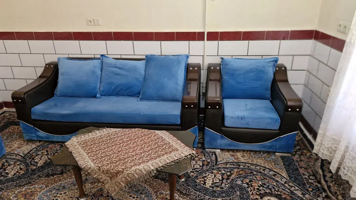 فروش یک دست مبل هفت نفره درحدنو|مبلمان خانگی و میز عسلی|شوشتر, |دیوار