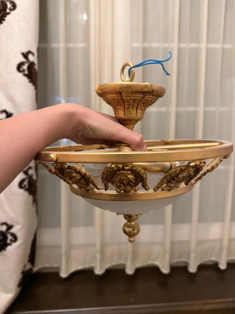 چراغ سقفی دکوراتیو سقفی جنس برنز|لوستر و چراغ آویز|تهران, ونک|دیوار