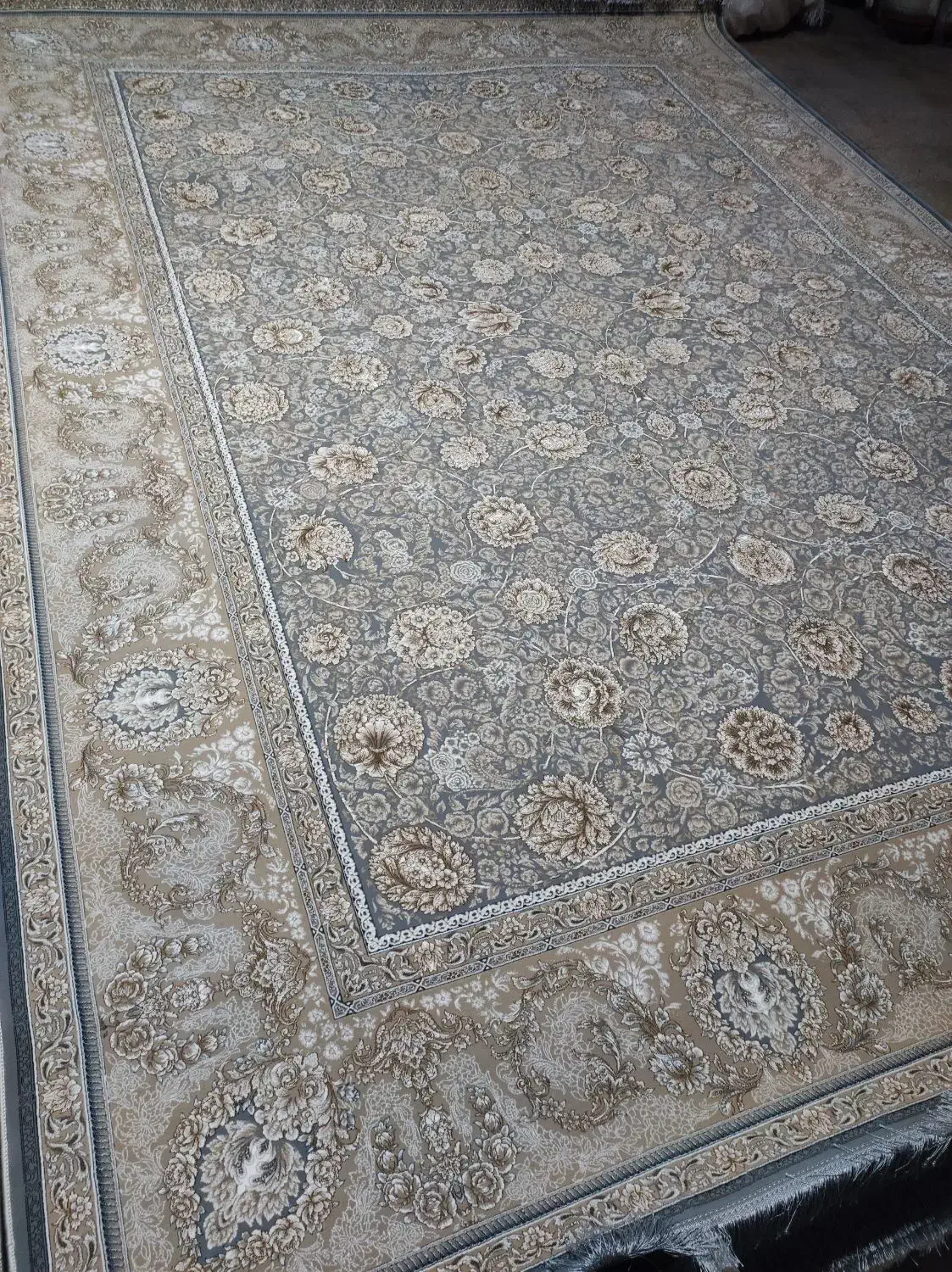 فرش ۱۲ متری کیفیت تمام نخ،۱۲۰۰شانه،تخفیف پایان فصل|فرش|ایلام, |دیوار