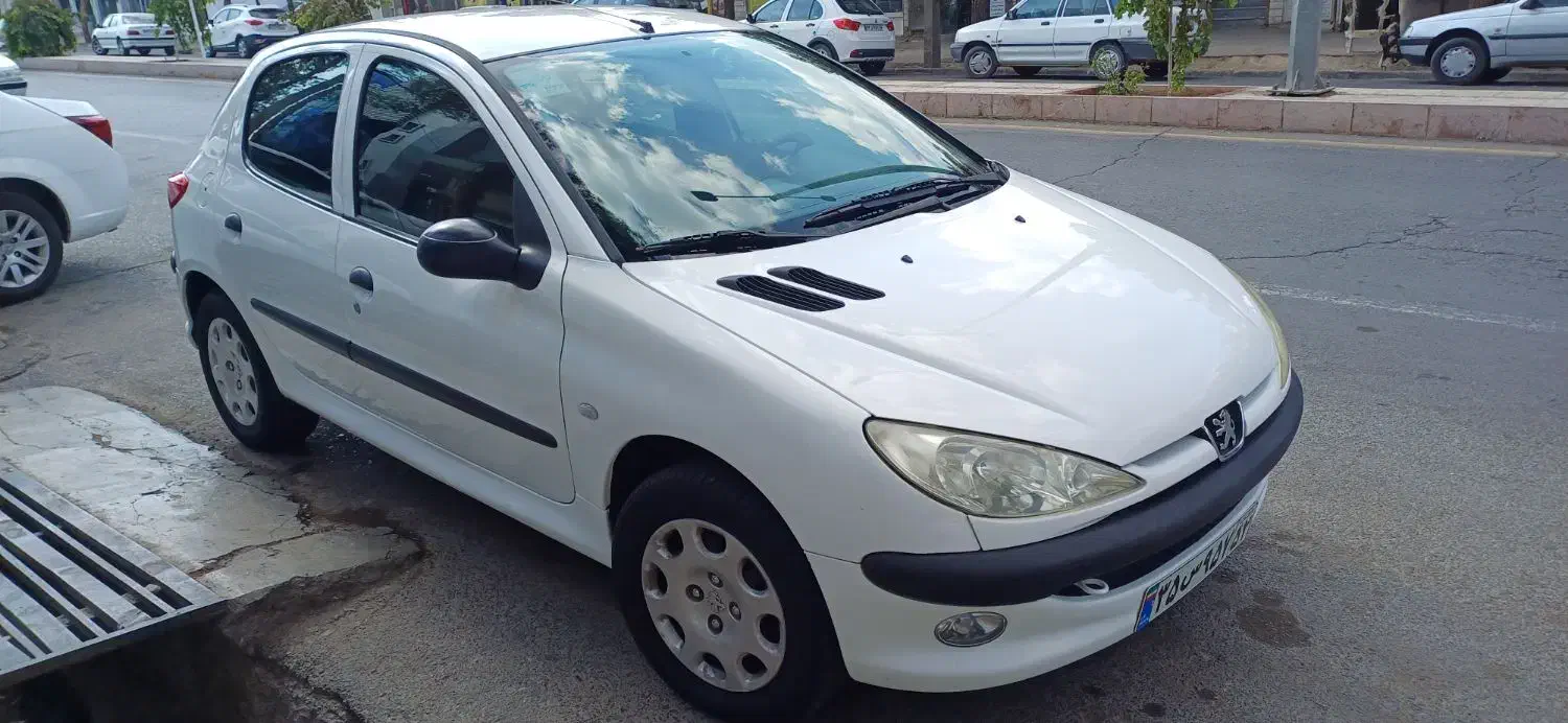 ۲۰۶ تیپ۲سفید|خودرو سواری و وانت|بیرجند, |دیوار