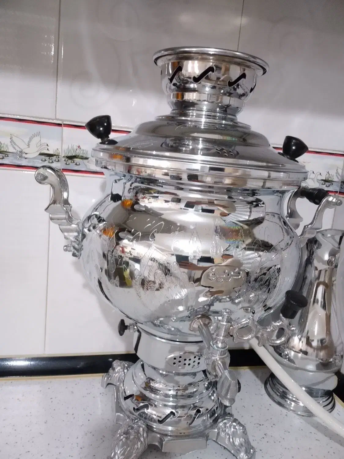 سماور ۸لیتری چند ماه استفاده شده|سماور، چایساز، قهوهساز|پاکدشت, پاکدشت (مامازند)|دیوار