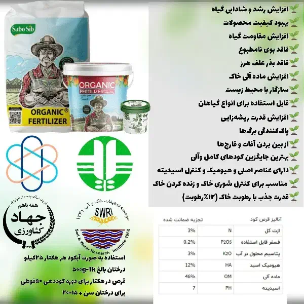 کودهای کامل .کودهای آلی|گل و گیاه طبیعی|جیرفت, |دیوار