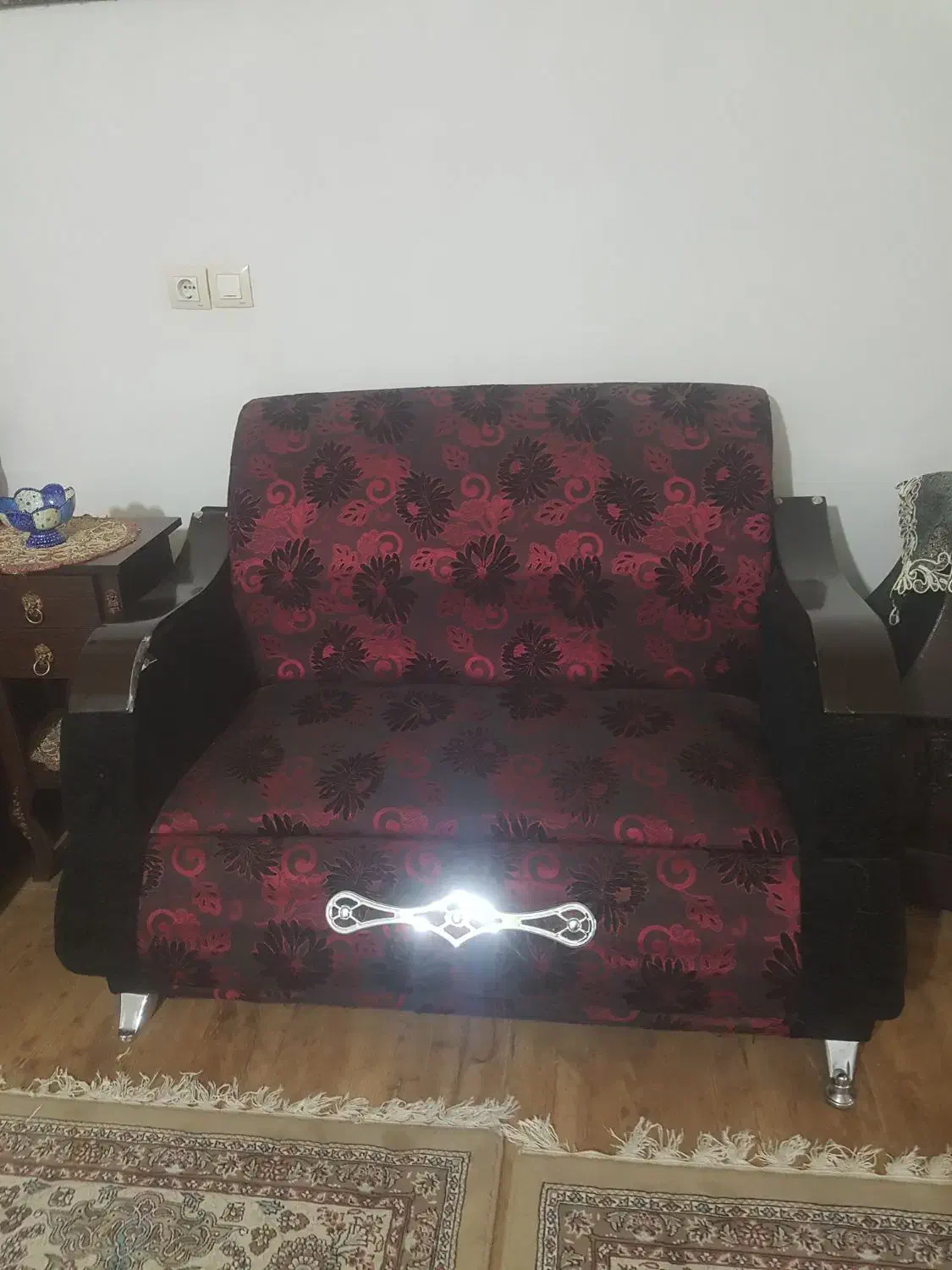 مبلمان ۹نفره دسته چوبی  پایه استیل تمیز|مبلمان خانگی و میز عسلی|شیروان (خراسان), |دیوار
