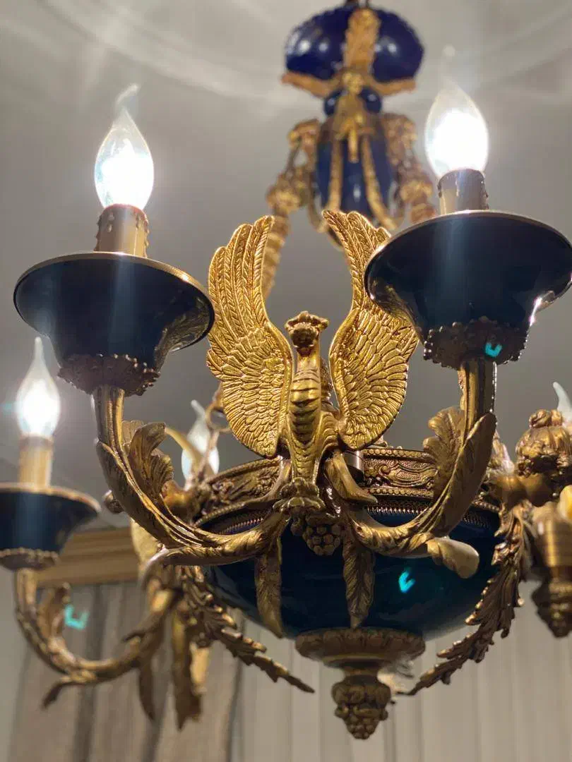 تعدادی لوستر برنز وارداتی و۳عددلوستر کریستال|لوستر و چراغ آویز|تهران, تهرانپارس جنوبی|دیوار