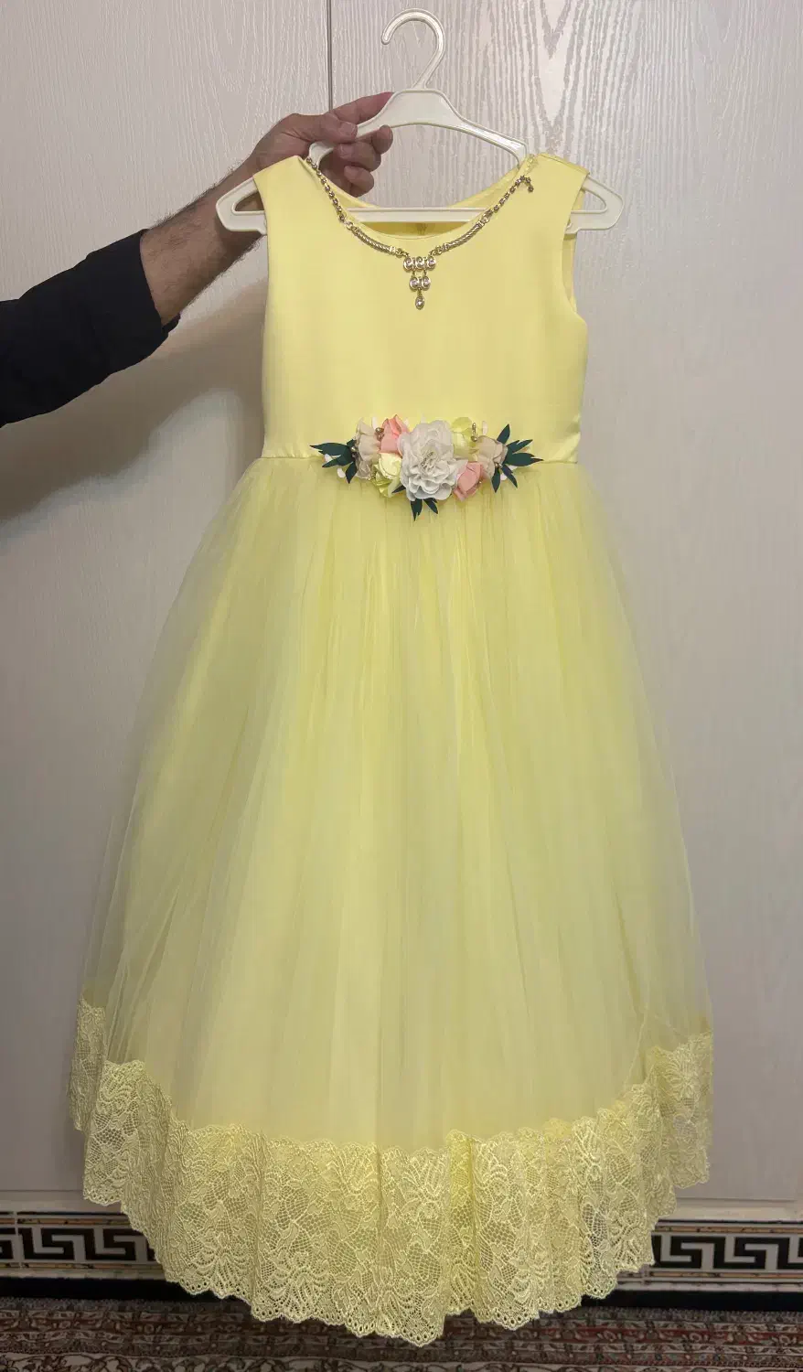 پیرهن عروس بچگانه لیمویی|لباس|اراک, |دیوار