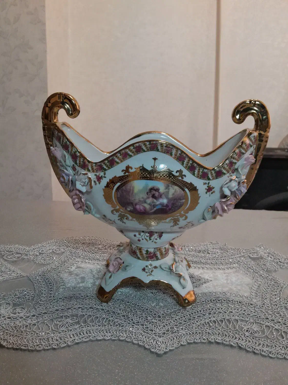 میوه خوری گل برجسته چک|ظروف سرو و پذیرایی|رشت, حمیدیان|دیوار