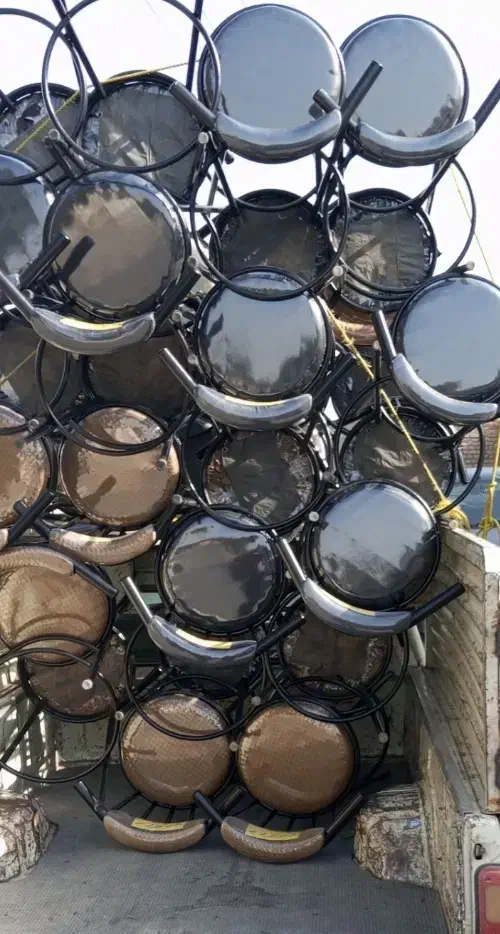 انواع صندلی رنگی کروم از تولیدی خریدکنید|صندلی و نیمکت|مشهد, یاس|دیوار