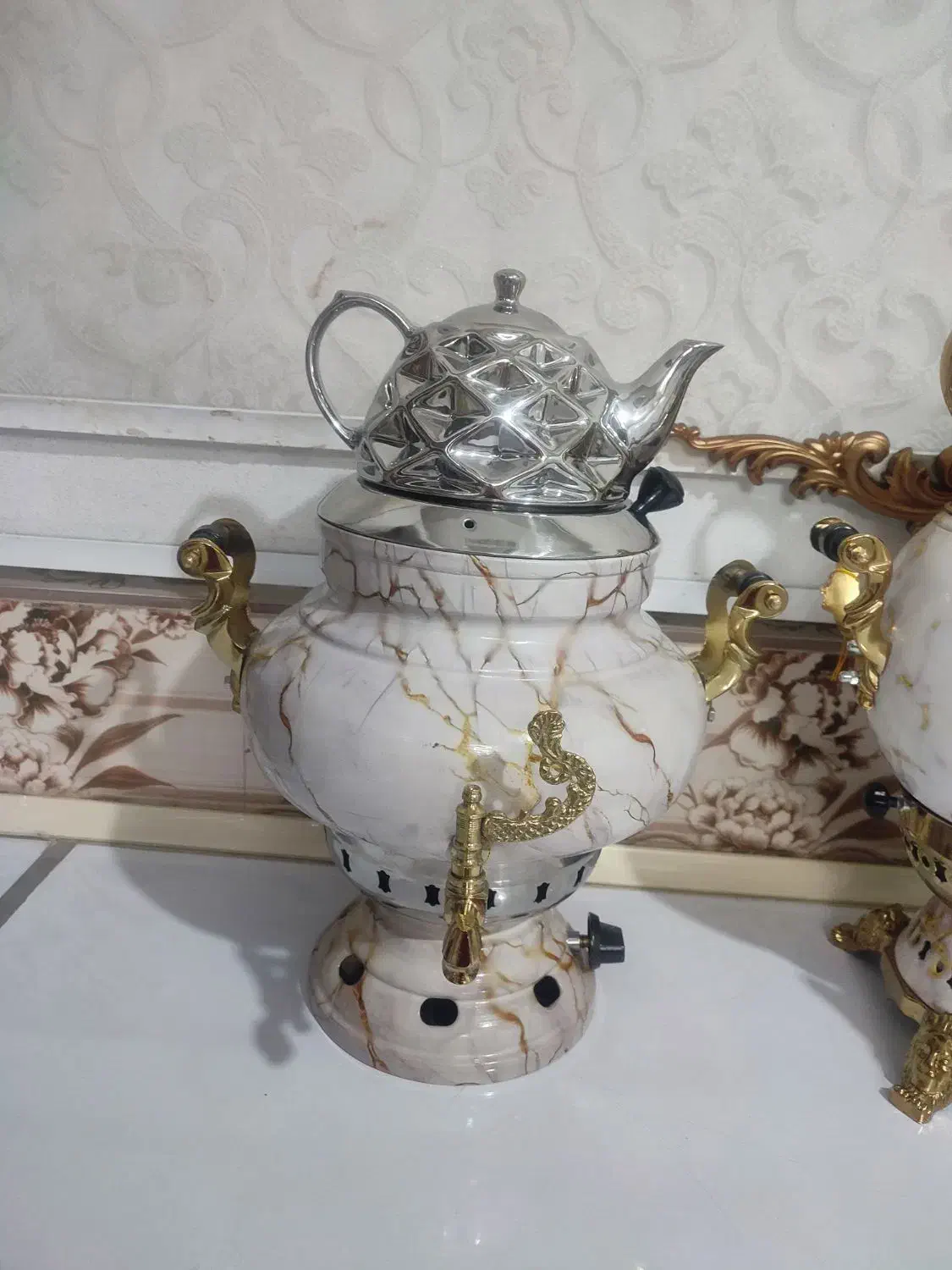 سماور طرح سنگ|سماور، چای‌ساز، قهوه‌ساز|پاکدشت, پاکدشت (مامازند)|دیوار