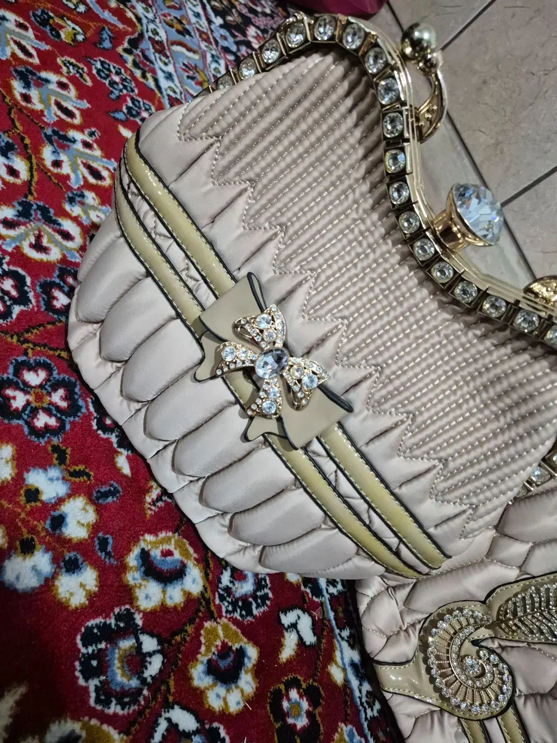 دو عدد کیف نو ترکیب جنس چرم و ساتن اعلاء|کیف، کفش، کمربند|کازرون, |دیوار