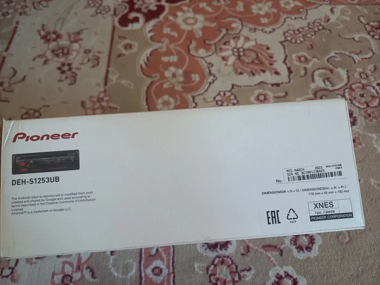 فقط کفی پایونر مدلS1253UB|صوتی و تصویری|گلبهار, شهر جدید گلبهار|دیوار