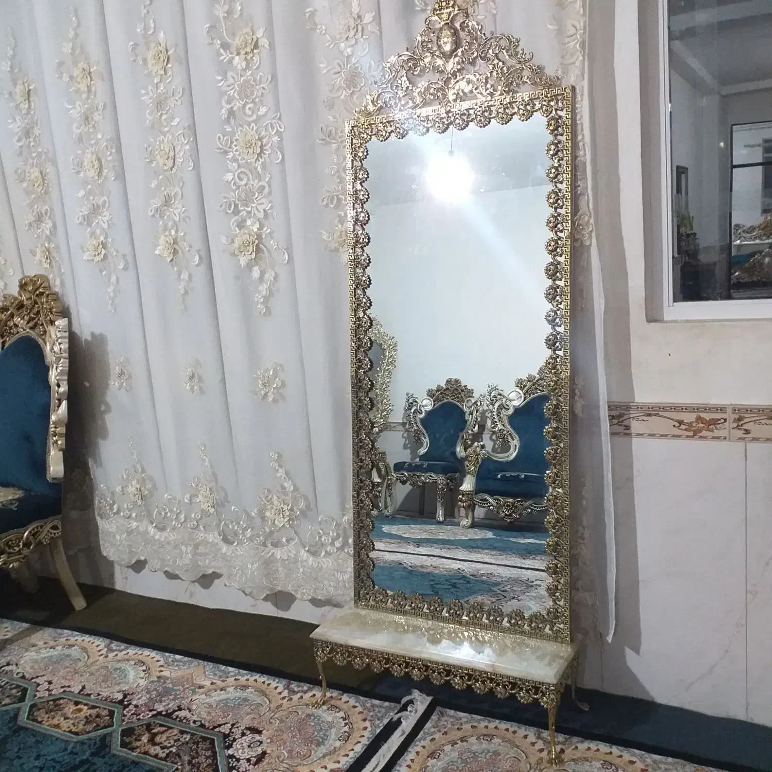 آیینه قدی تمام برنز|آینه|کرمانشاه, |دیوار