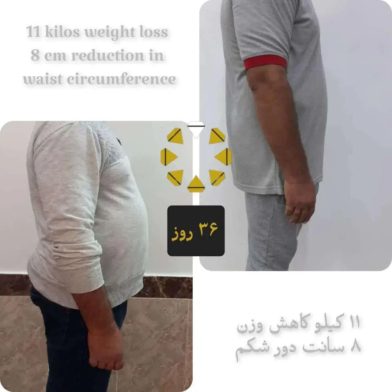 لاغری 13 کیلو در 48 روز (باپرخوری)|خدمات آرایشگری و زیبایی|جهرم, |دیوار