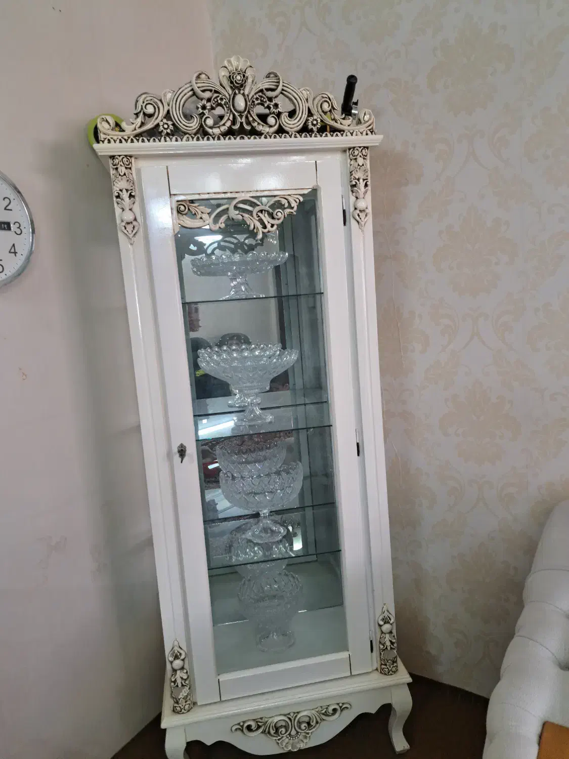 گنجه رنگ استخونی|بوفه، ویترین، کنسول|مشهد, رسالت|دیوار